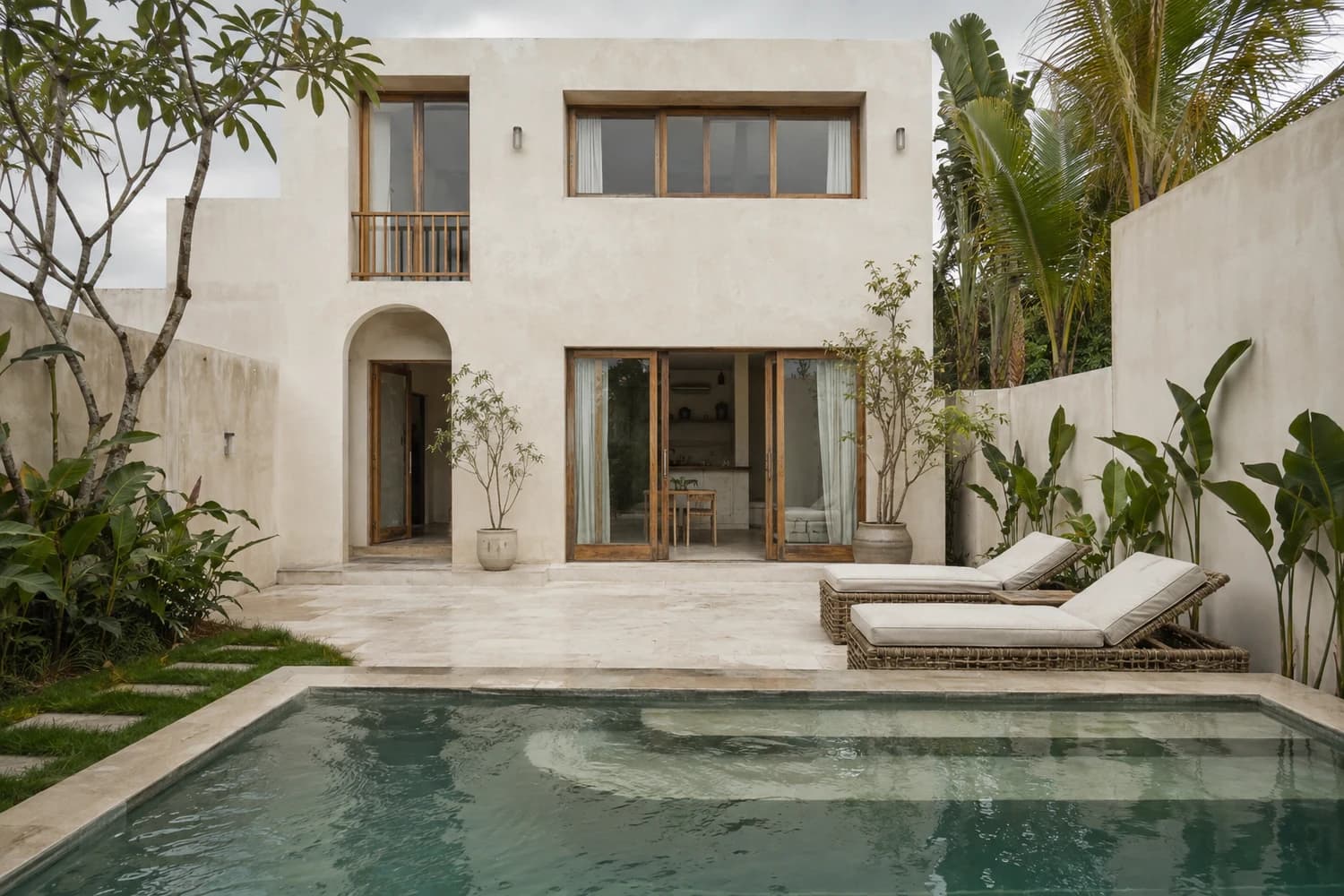 Sola modern Mediterranean villa website concept